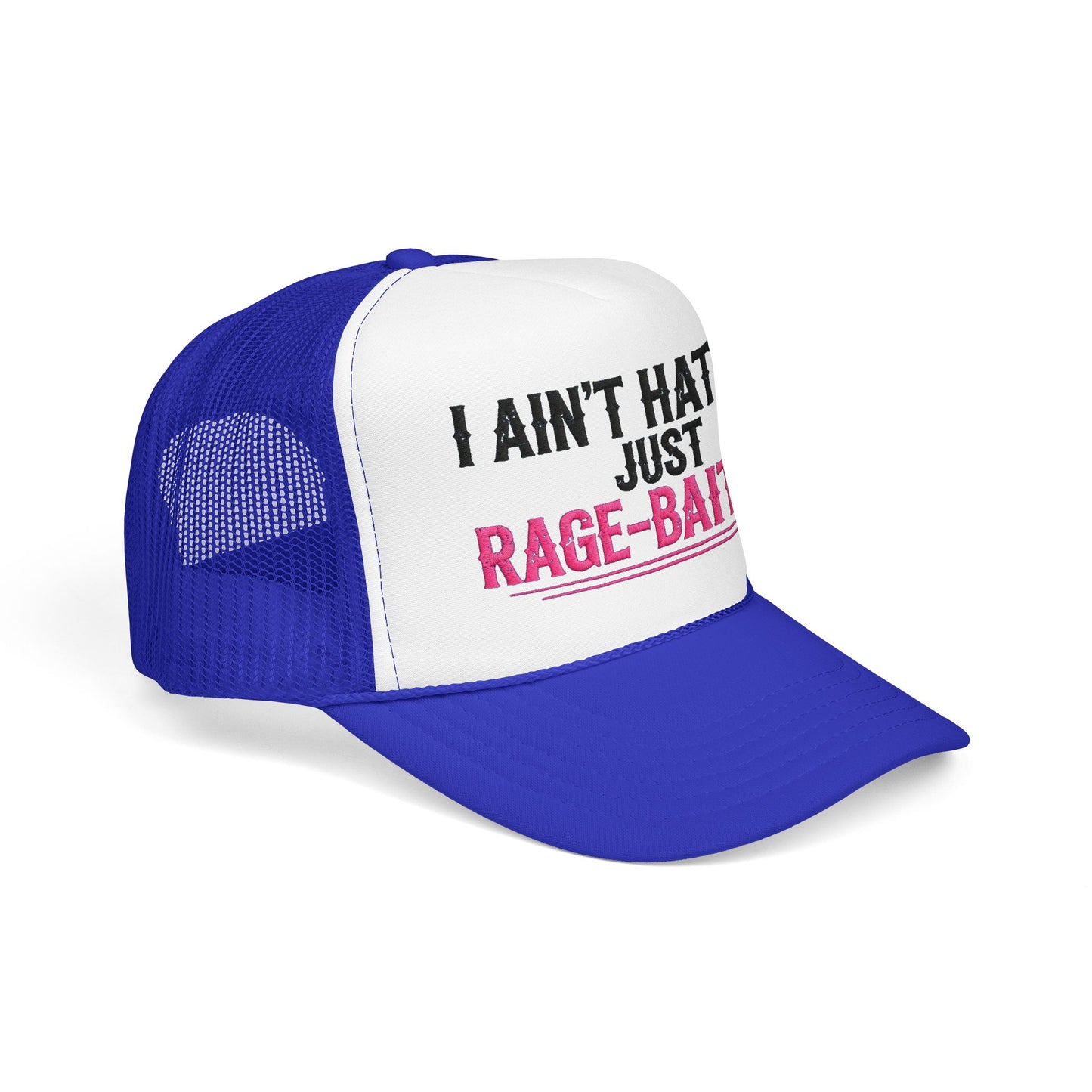I Ain't Hated Just Rage-Baited Hat - Pink Trucker Hat - Funny Sarcastic Trucker Cap - Western Rage Baited Gift - Embroidered Look