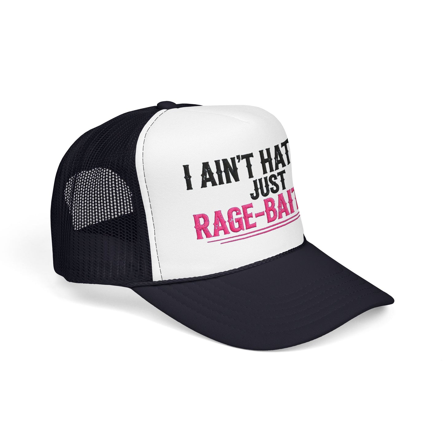 I Ain't Hated Just Rage-Baited Hat - Pink Trucker Hat - Funny Sarcastic Trucker Cap - Western Rage Baited Gift - Embroidered Look