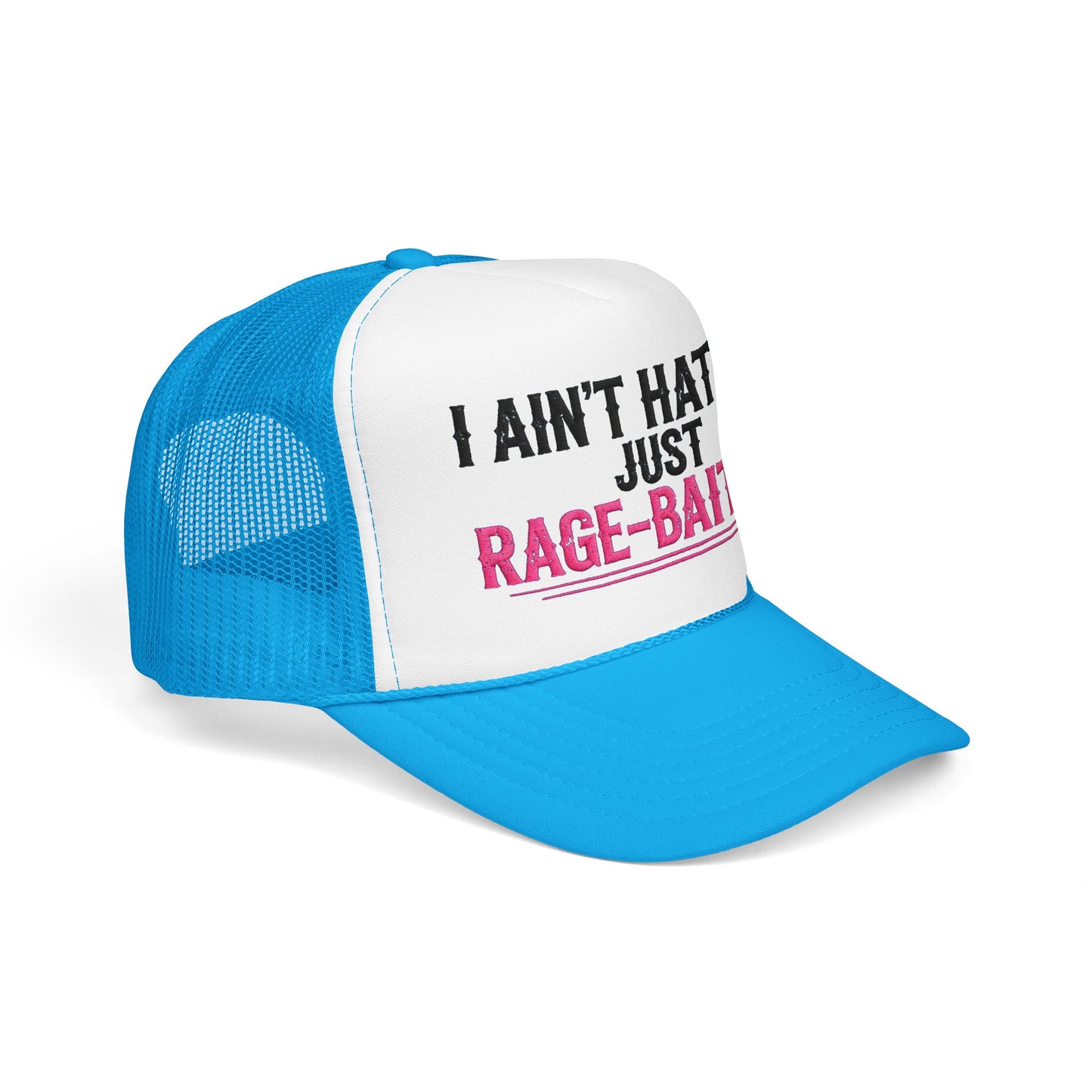 I Ain't Hated Just Rage-Baited Hat - Pink Trucker Hat - Funny Sarcastic Trucker Cap - Western Rage Baited Gift - Embroidered Look