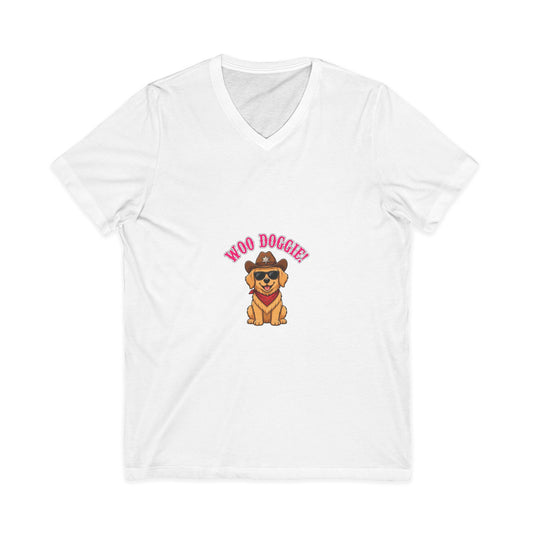 Woo Doggie! The Lovable Main Character - Western Dog Tee | Sheriff Pup Anthem Shirt